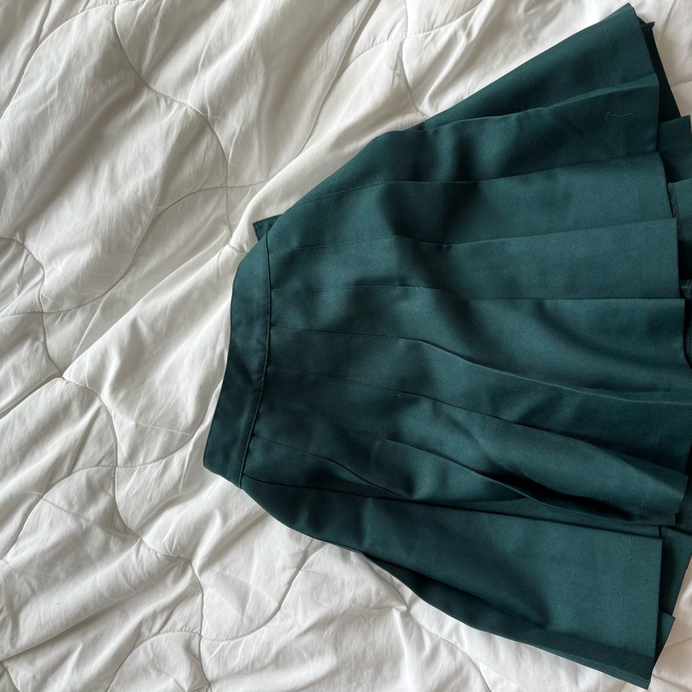 American Apparel Dark Green Skater Skirt